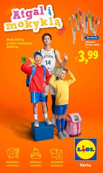 LIDL mokyklinių prekių katalogas "Atgal į mokyklą"