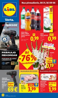LIDL akcijų ir nuolaidų leidinys 2026.08.31 - 2026.09.06