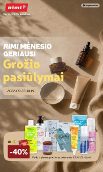 RIMI grožio prekiu katalogas "Viskas grožiui" 2026.09.22 iki 2026.10.19