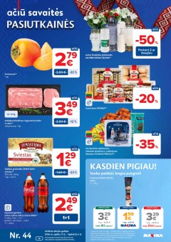 MAXIMA akcijų ir nuolaidų leidinys Nr.44 2026.10.27 - 2026.11.02